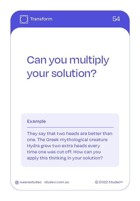 Get Ideas™ Deck. Studeo Brand Management Strategy Design